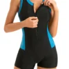 Women's Zipper Racing Swimsuit - Professional One Piece Sports Bathing Suit | Beacon Bazar